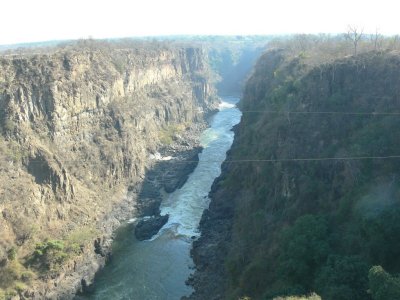 The Zambezi River Below the Falls