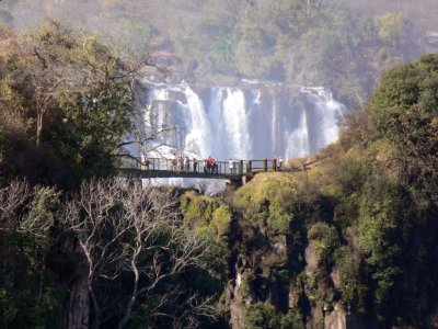 The Falls as Seen from the Zambia Side of the Bridge