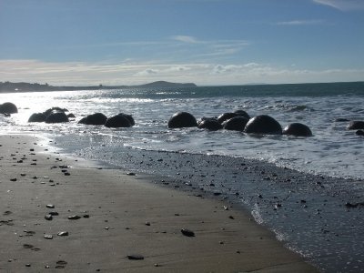 The Moeraki Boulders on the Coast About an Hour North of Dunedin