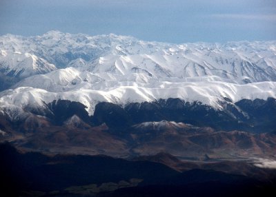 Views of the Southern Alps from the Plane as We Flew from Christchurch to Queenstown