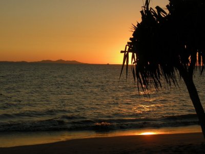 Sunset at Denerau Island Off the West Coast of Nadi, Fiji