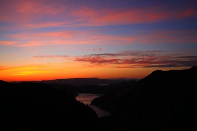 Sunset over Lake Berryessa
