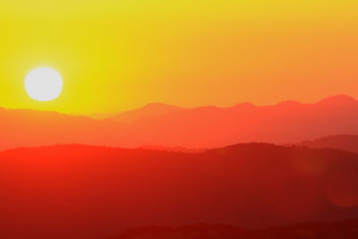 Sunset from Mt Vaca