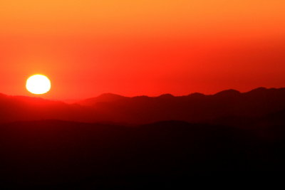 Sunset from Mt Vaca