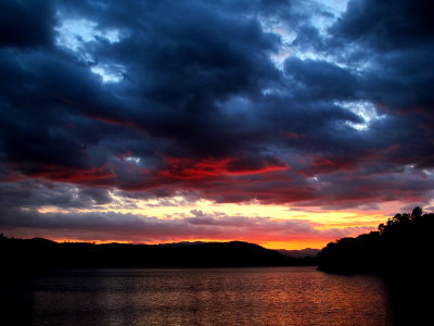 Sunset at Lake Henecy