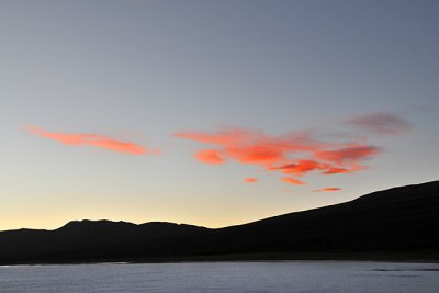 Sunset over the Salar de Uyuni