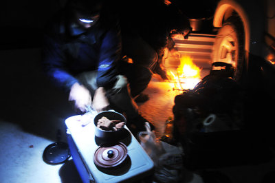 Supper on the Salar de Uyuni