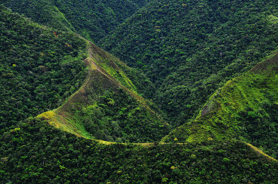 Mountain farms near Consata