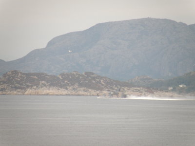 P961 KNM Storm LABD in HIGH speed (60knt ?) at Hjeltefjorden - Bergen