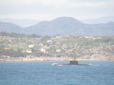 S305 KNM Uredd Norwegian Submarine - Hjeltefjorden