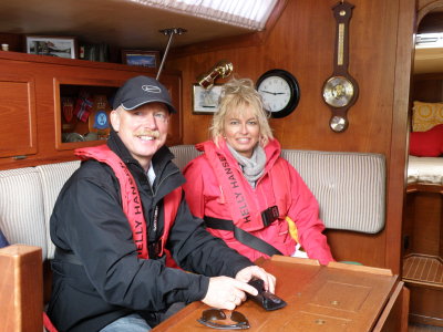 Arild and Trude onboard Viking Spirit