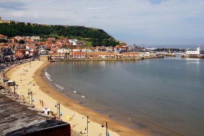 View from The Grands Hotel Balcony in Scarborough
