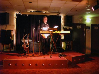 Performing keyboard player at The Aeu Club in Openshaw, Manchester. Sorry forgot the players name
