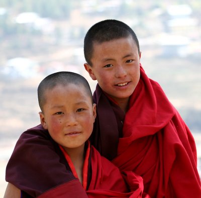 young monks-Bhutan