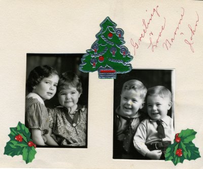 Inside of the Christmas card....