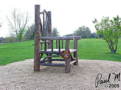 A Very Large Chair In the North End Of The Park