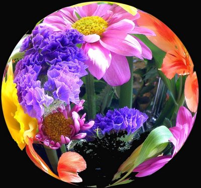 Ev's 80th Flowers ( Spherical)