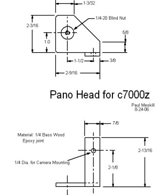 Olympus C-7000z El-Cheapo Pan Head