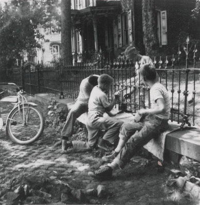 Fence painting, Bowers (early 50s)