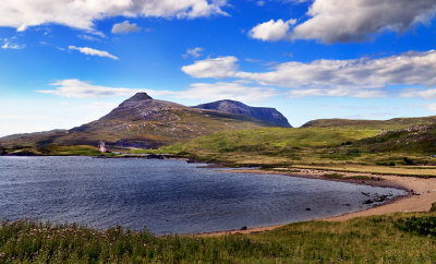 Ardvreck Castle with Quinag in the background