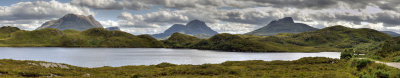 Suilven, Cul Mor and Stac Pollaidh from the West