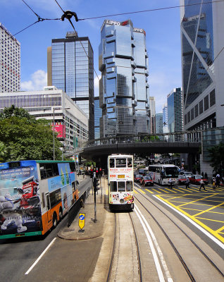 Tram and Lippo building HK Island