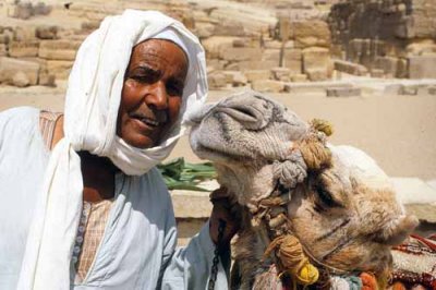 Eqyptian Man and his Camel