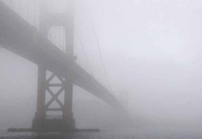 Golden Gate in a Winter Fog