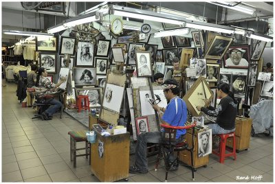Galerie des peintres Nigth Bazar Chiang Maï