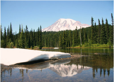 38 reflection lake with snow