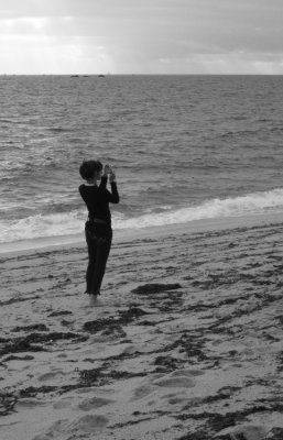 Girl on beach 1 BW.jpg