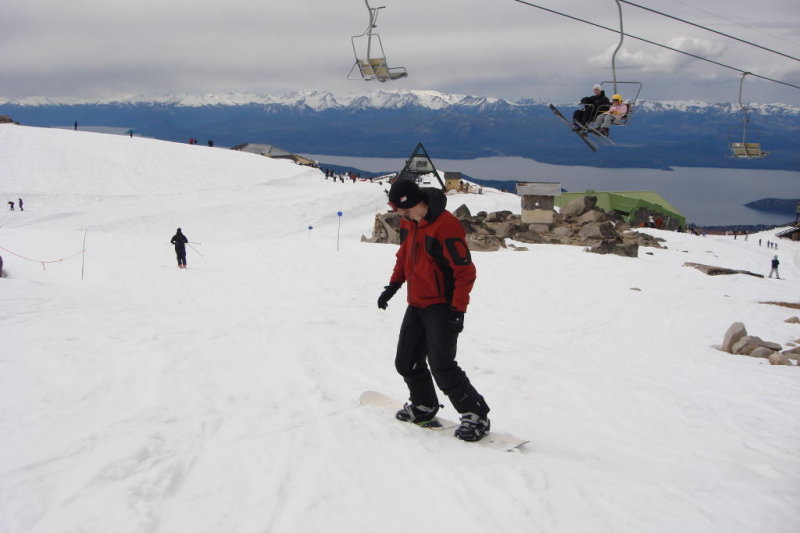 snowboard no Cerro Catedral