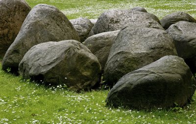 Ray Mines, Boulders on Grass