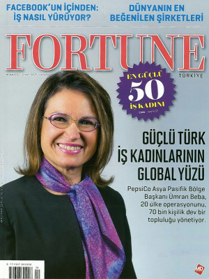 Portrait of Umran Beba - President of PepsiCo Asia Pacific used for Fortune Turkey cover