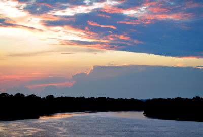 Alabama River At Sunset