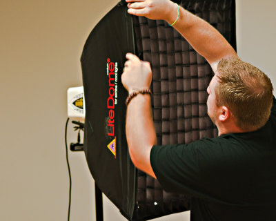 Installing the Softbox's Grid