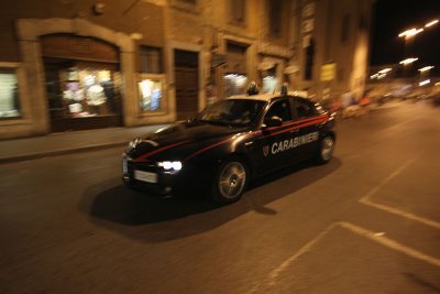 Carabinieri's Alfa Romeo