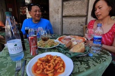 Lunch with our host in Italy, Ed.