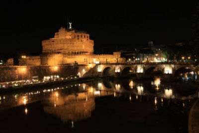 River Tiber at night