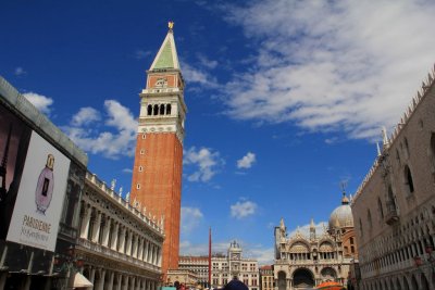 The bell tower at St. Mark's Square