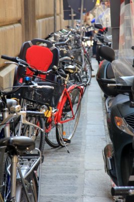 2 wheels are the preferred mode of transportation