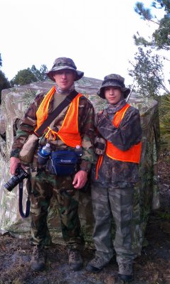Danny and Rick on youth deer hunt.