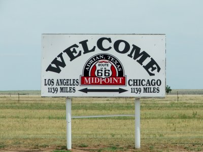 Route 66 - Midpoint - Adrian, Texas