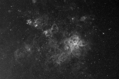 Tarantula Nebula Region High Resolution Luminance (Ha + Red)