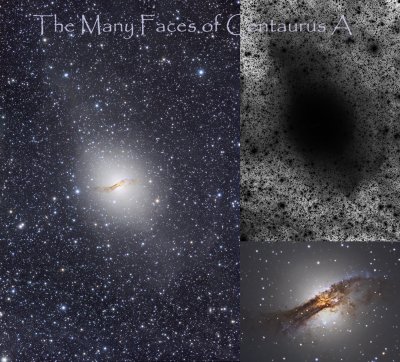 The many faces of Centaurus A