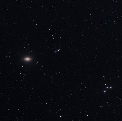 M104 and a thousand galaxies - Full Frame Full Res (7meg)