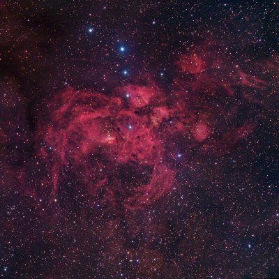NGC 6357 The Lobster Nebula Full Frame 2020 X 2020 (3.6meg)