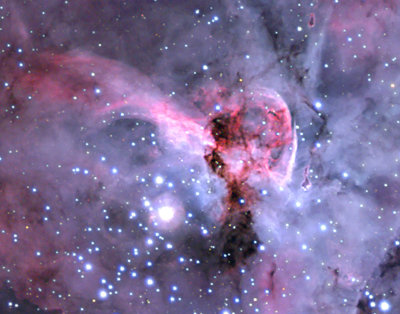 The Keyhole Nebula up close