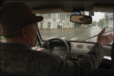 Papa Eugene, driving