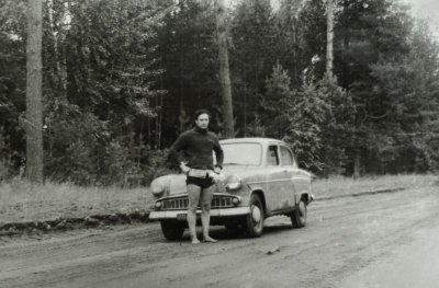 Papa Eugene and his Moskvitch 407